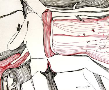 Print of Conceptual Erotic Drawings by Biswajit Das