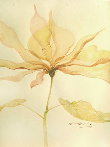 Print of Floral Paintings by Biswajit Das