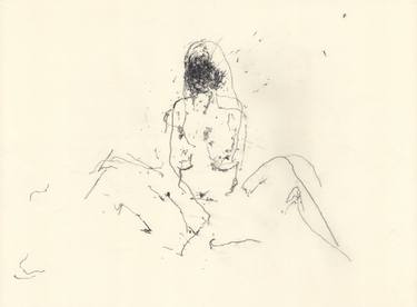 Nude drawing / head study - Morgane thumb