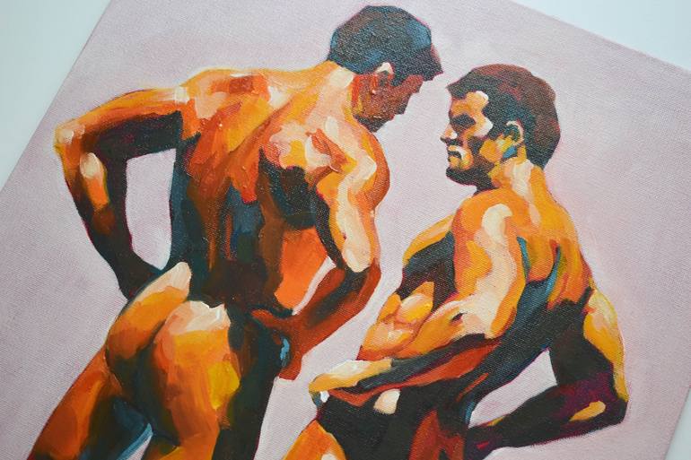 Original Impressionism Nude Painting by Goodvin Nerko