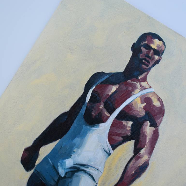 Original Impressionism Men Painting by Goodvin Nerko