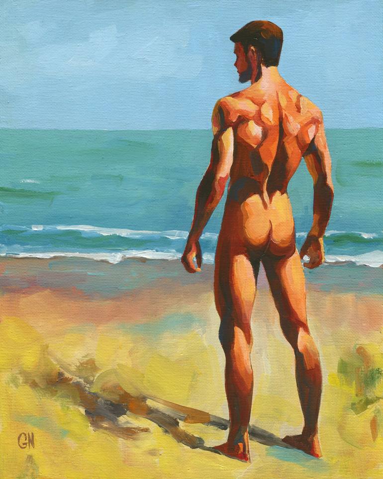 Original Impressionism Men Paintings by Goodvin Nerko