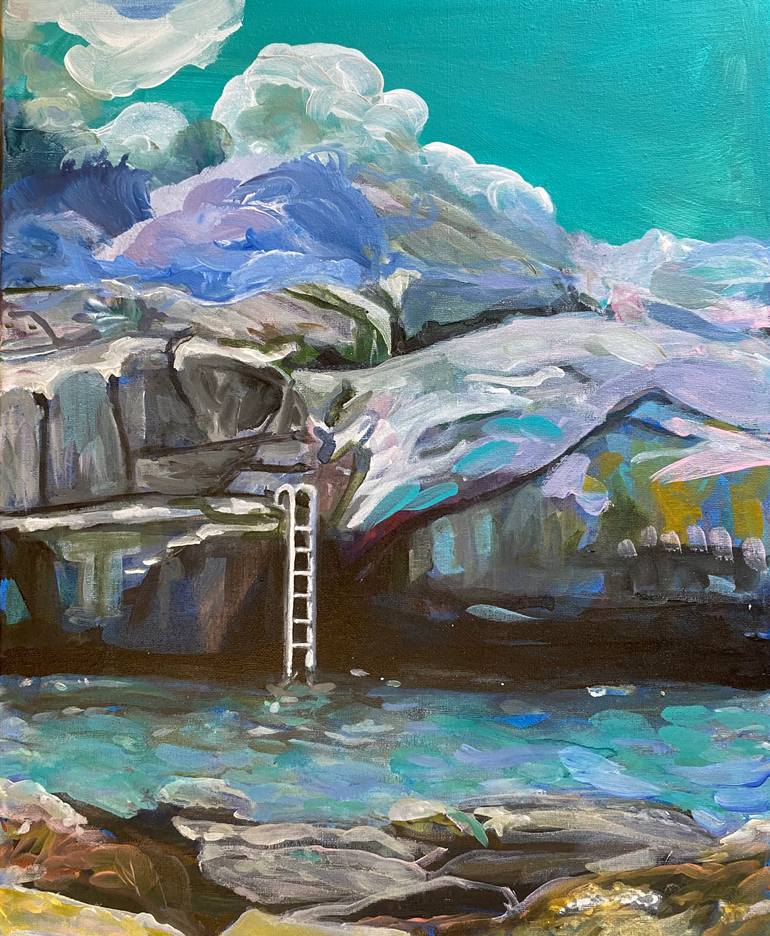 Original Conceptual Seascape Painting by Pavla Padiva