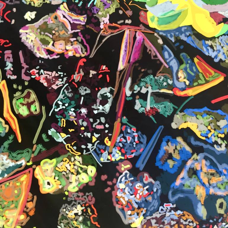 Original Modernism Abstract Mixed Media by Paris Tremayne
