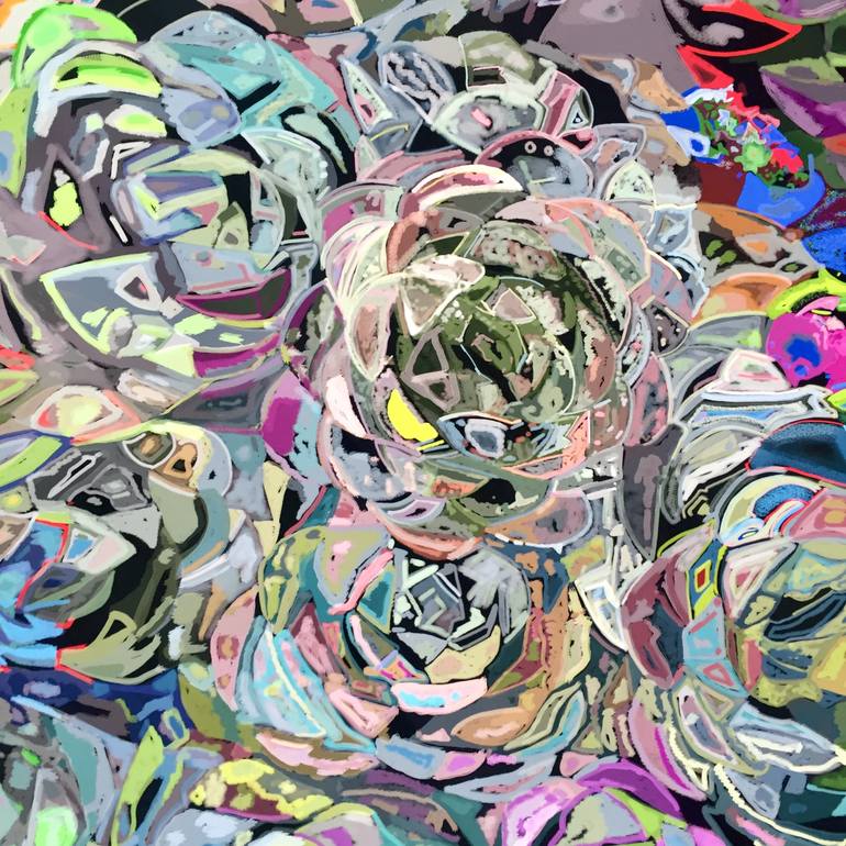 Original Modernism Abstract Mixed Media by Paris Tremayne