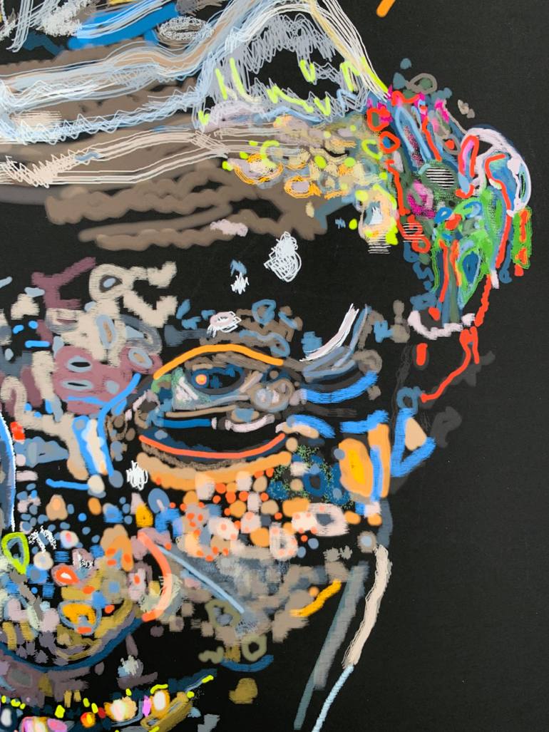 Original Abstract People Mixed Media by Paris Tremayne