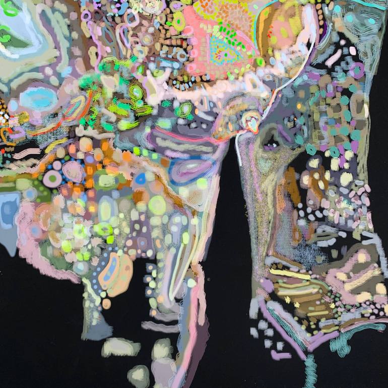 Original Abstract People Mixed Media by Paris Tremayne