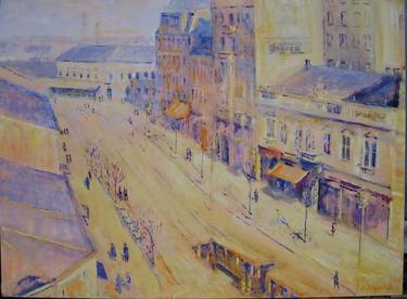 Print of Impressionism Cities Paintings by Slobodan Paunovic
