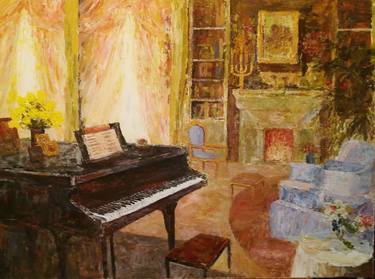 Original Impressionism Interiors Paintings by Slobodan Paunovic