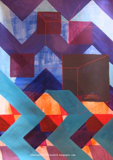 Original Geometric Paintings by Teresa Fieltrovitz