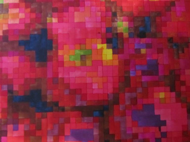 Original Abstract Still Life Painting by Teresa Fieltrovitz