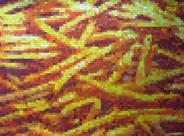 Fries on pixel (watercolor) thumb