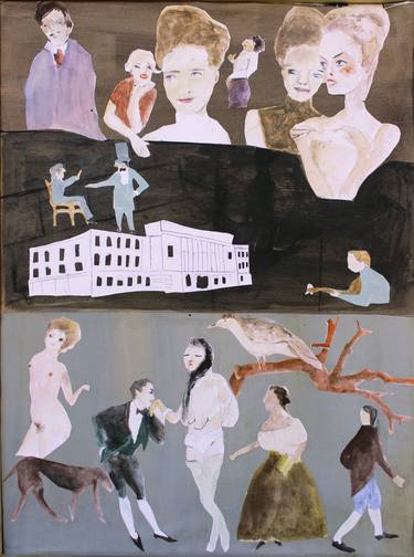 Print of People Paintings by Gulyás Edina