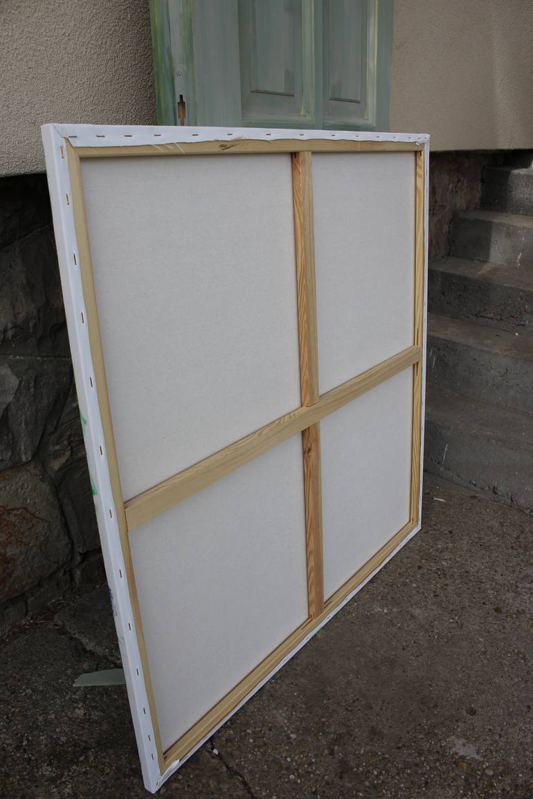 Original Abstract Expressionism Beach Painting by Gulyás Edina