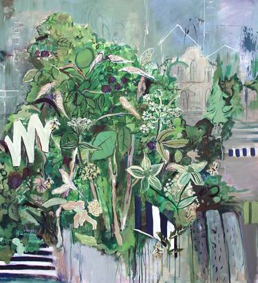 Original Abstract Expressionism Botanic Painting by Gulyás Edina
