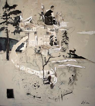 Original Abstract People Paintings by Gulyás Edina