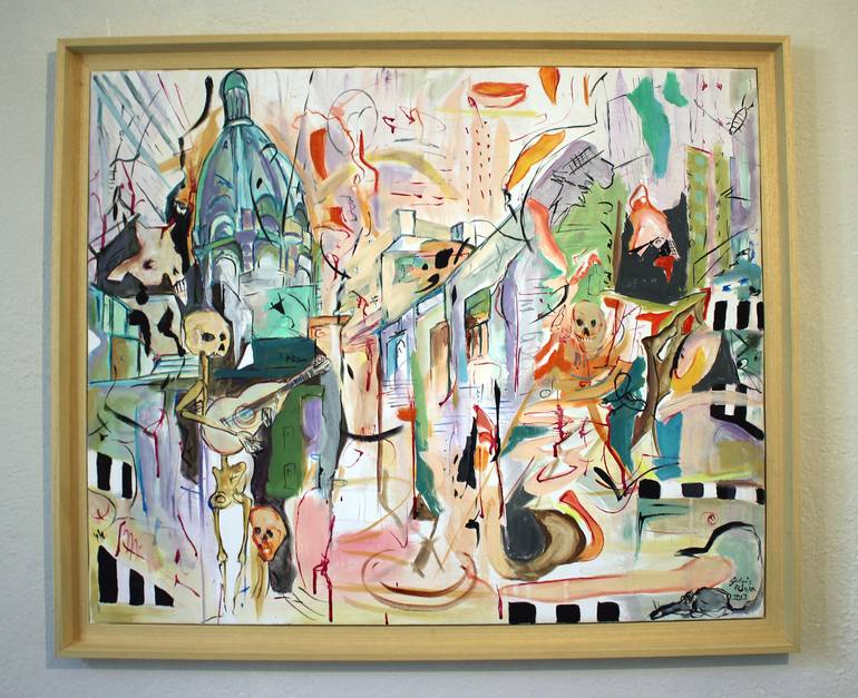 Original Abstract Education Painting by Gulyás Edina