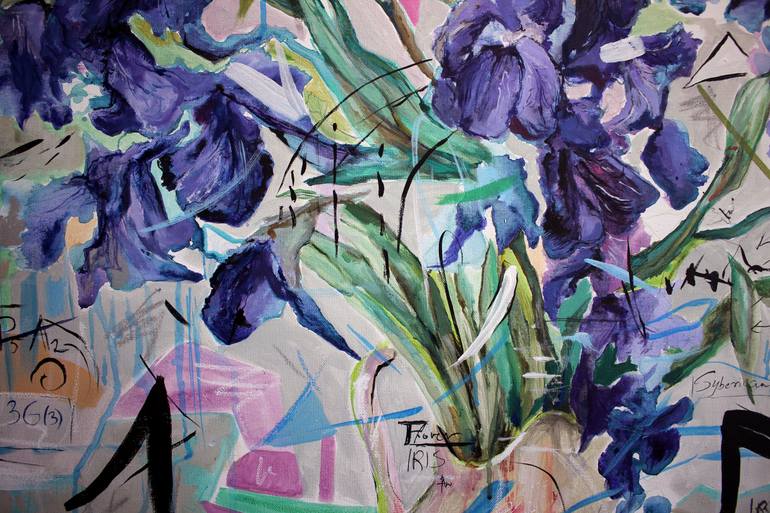 Original Art Deco Abstract Painting by Gulyás Edina