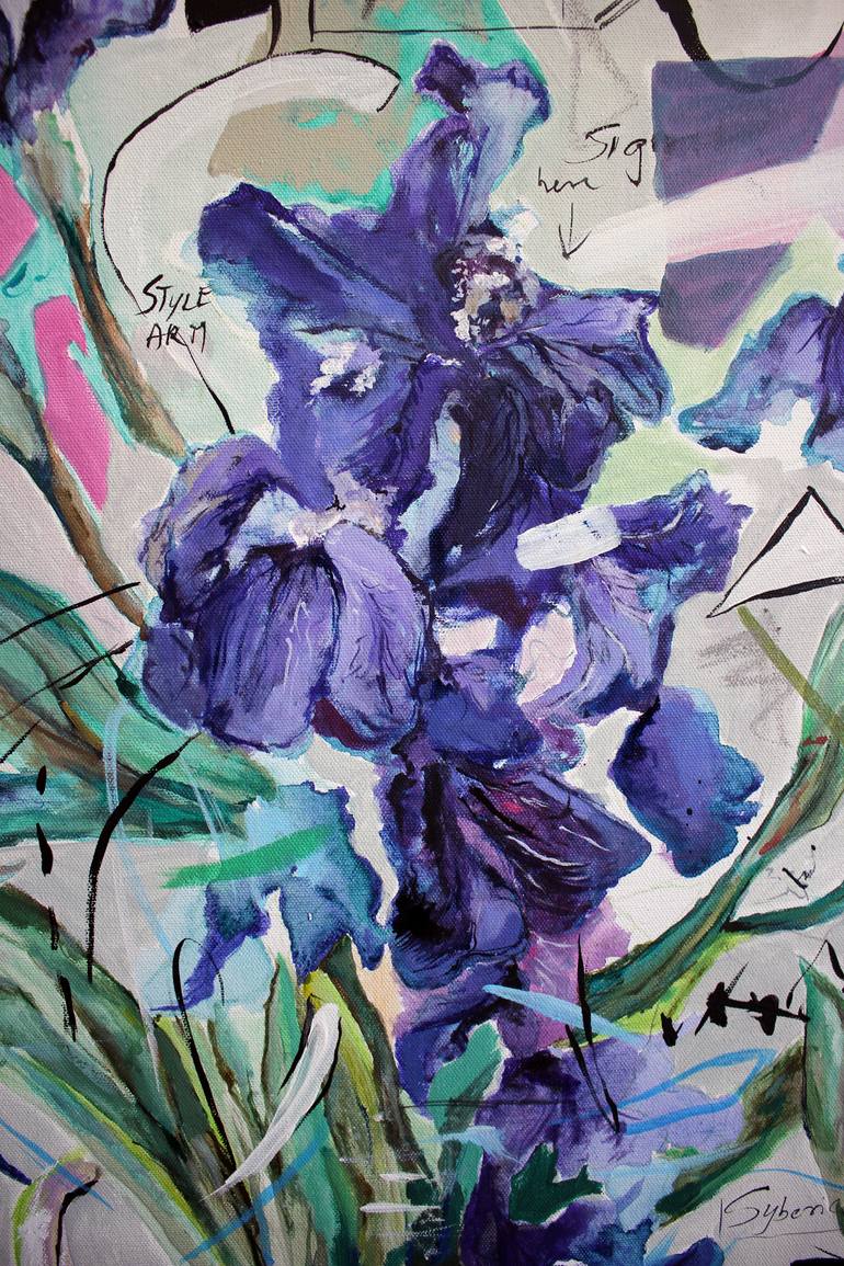 Original Art Deco Abstract Painting by Gulyás Edina