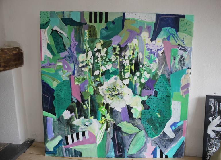 Original Art Deco Abstract Painting by Gulyás Edina