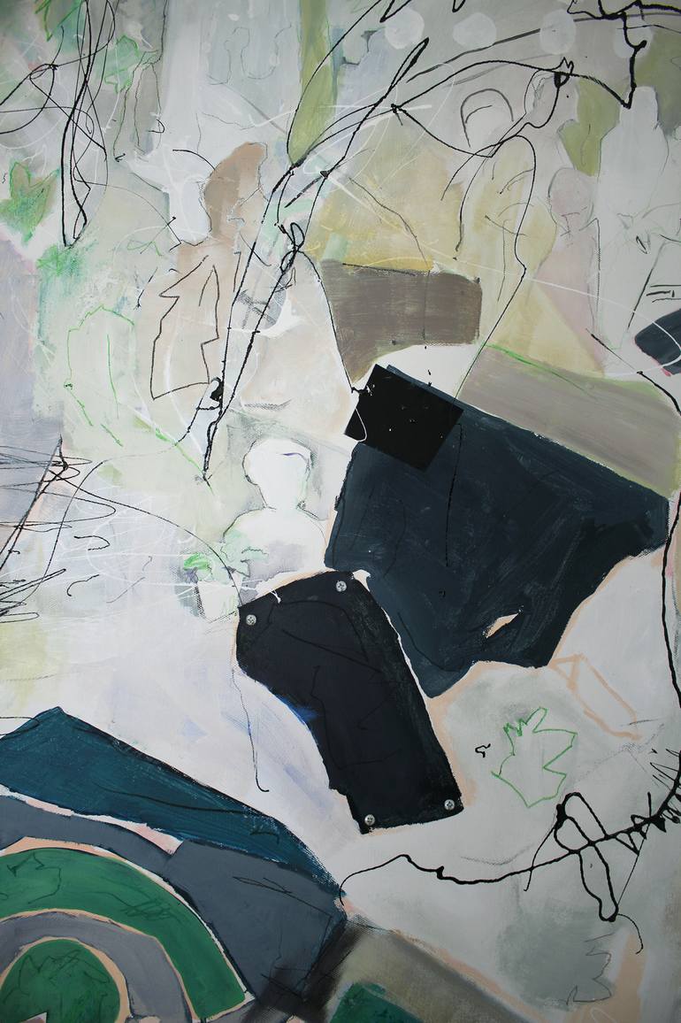 Original Abstract Expressionism Abstract Painting by Gulyás Edina