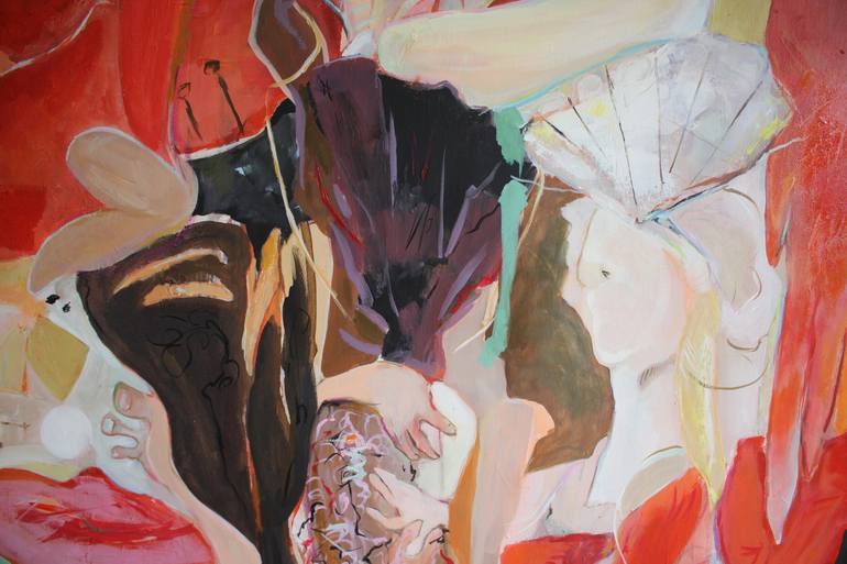 Original Figurative Abstract Painting by Gulyás Edina