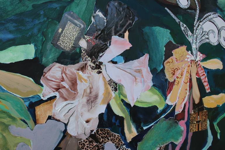 Original Art Deco Abstract Painting by Gulyás Edina