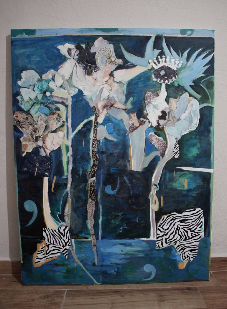 Original Surrealism Abstract Painting by Gulyás Edina