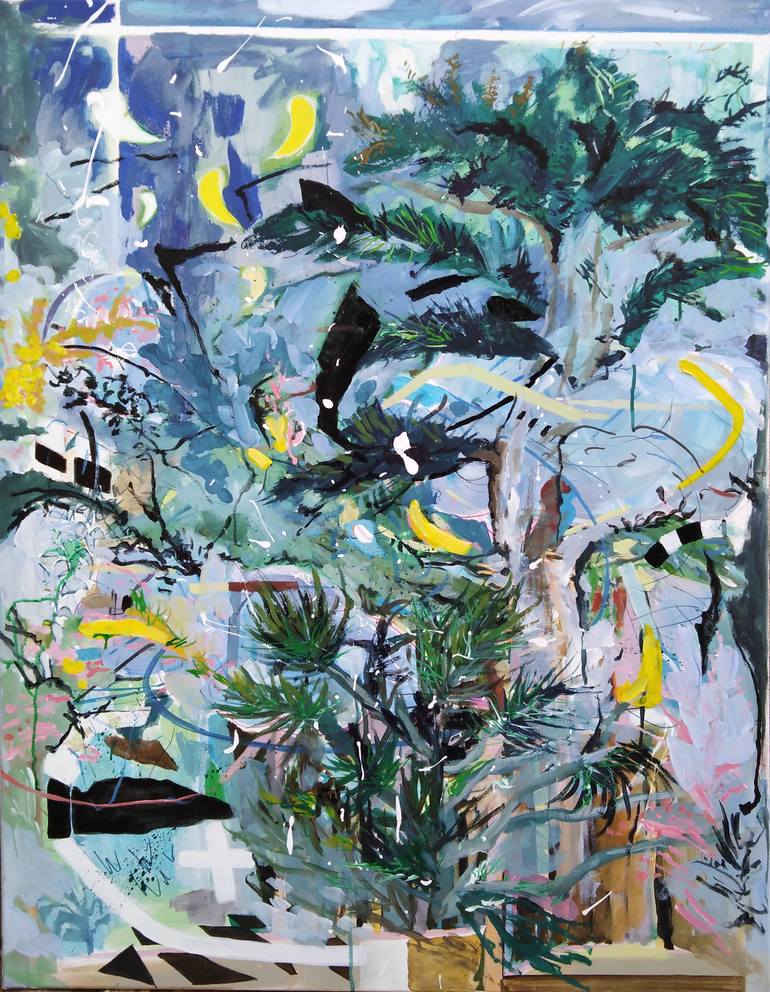 Original Abstract Expressionism Abstract Painting by Gulyás Edina