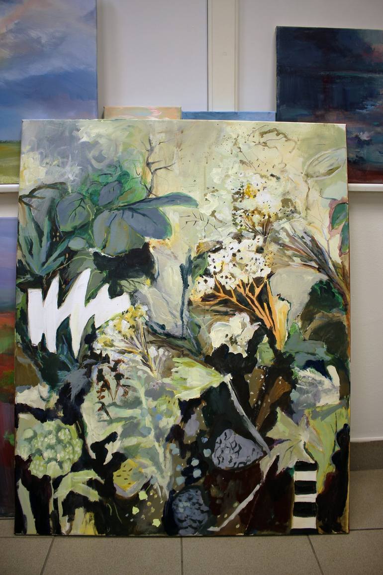 Original Abstract Expressionism Botanic Painting by Gulyás Edina