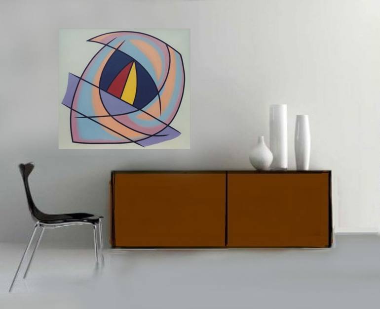 Original Art Deco Abstract Painting by Gregg Simpson
