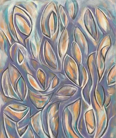 Print of Abstract Floral Paintings by Gregg Simpson