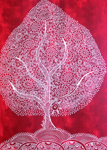 Print of Folk Tree Paintings by Shachi Srivastava