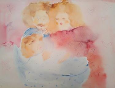 Print of Conceptual Family Paintings by Victoria Merenkova