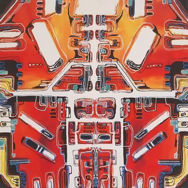 Original Conceptual Abstract Painting by Timea Tóthová