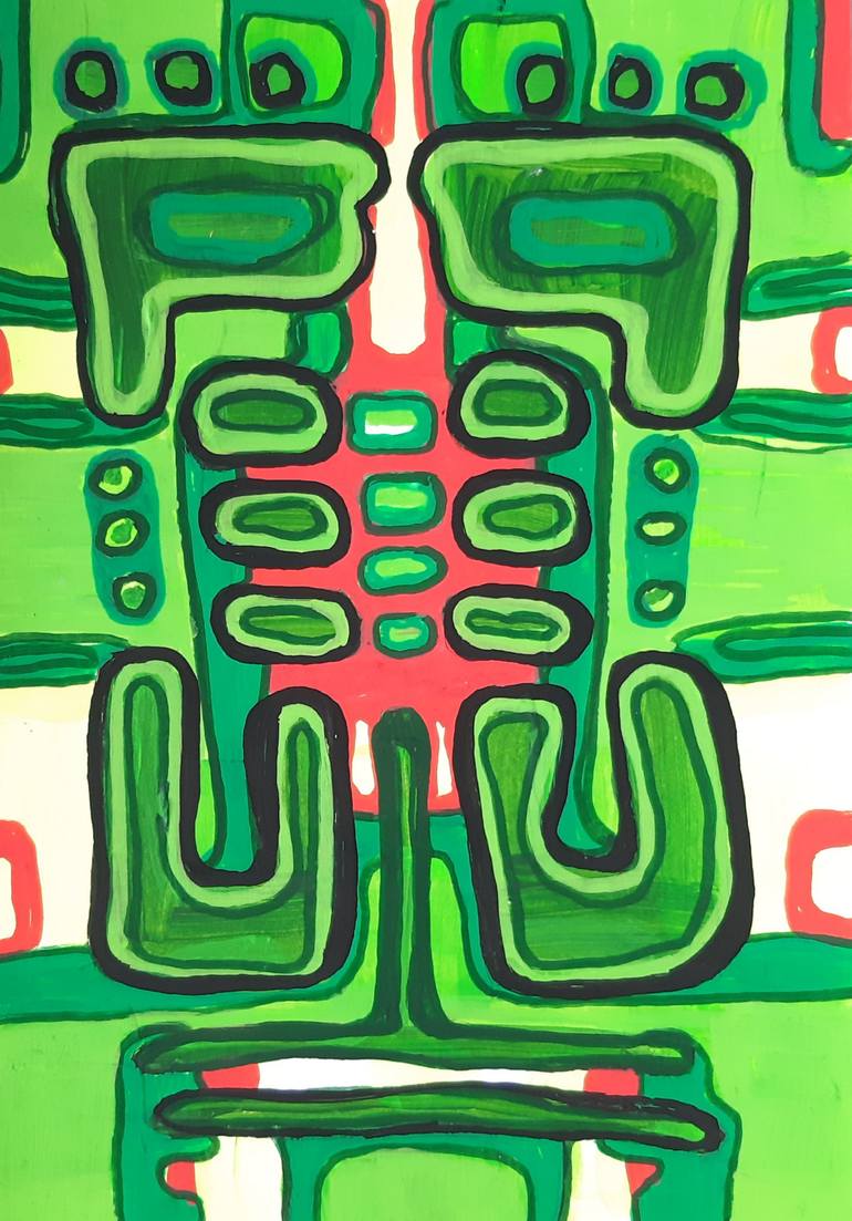 Original Abstract Expressionism Abstract Painting by Timea Tóthová