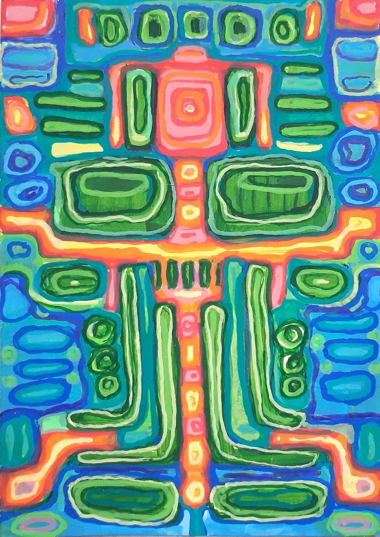 Original Abstract Expressionism Abstract Painting by Timea Tóthová