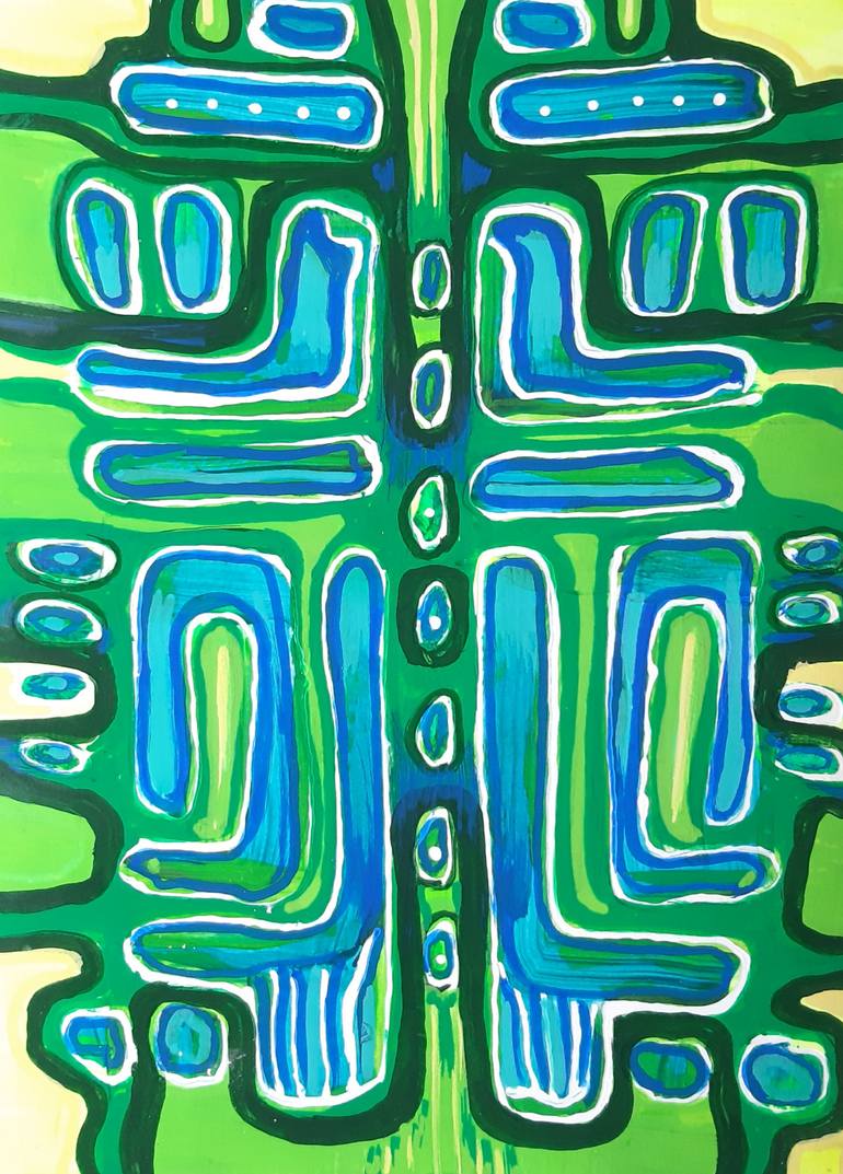 Original Abstract Expressionism Abstract Painting by Timea Tóthová