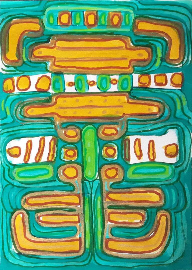 Original Abstract Expressionism Abstract Painting by Timea Tóthová