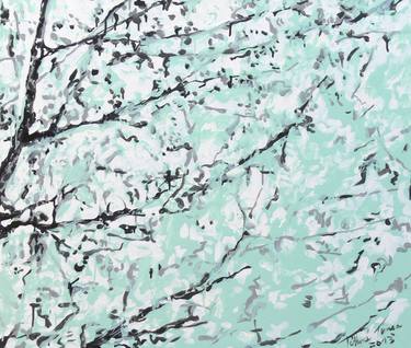 Original Abstract Expressionism Tree Paintings by Timea Tóthová