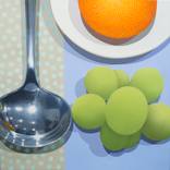 Orange. Grapes. Spoon by Robert McPartland