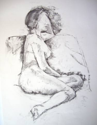 Original Realism Nude Drawings by Janice Shaw