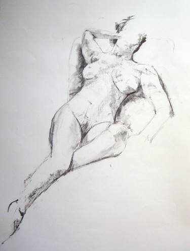 Print of Nude Drawings by Janice Shaw