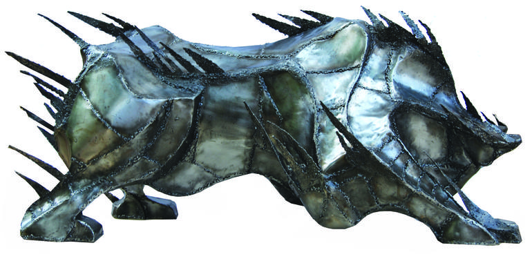 Original Abstract Animal Sculpture by Riste Pucoski