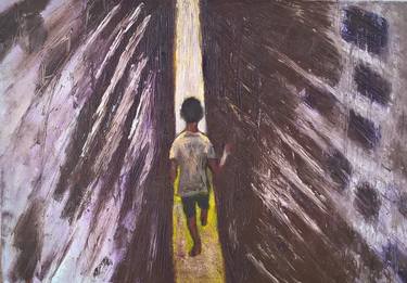 Original Expressionism Children Paintings by Fabrizio D'Andrea