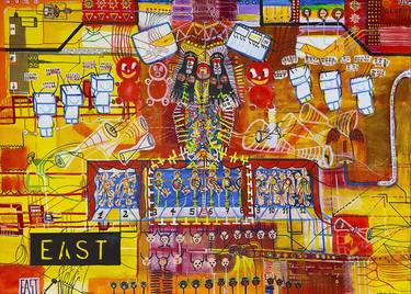 Original Baroque Religion Painting by Leo Katunaric Kadele