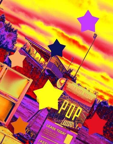 Original Contemporary Abstract Digital by Kenneth Grzesik