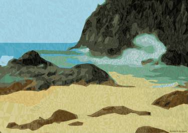 Print of Beach Mixed Media by Kenneth Grzesik