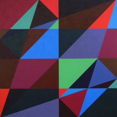 Original Abstract Geometric Paintings by Kenneth Grzesik