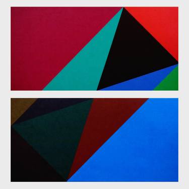 Original Abstract Geometric Paintings by Kenneth Grzesik